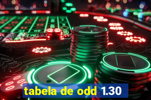 tabela de odd 1.30